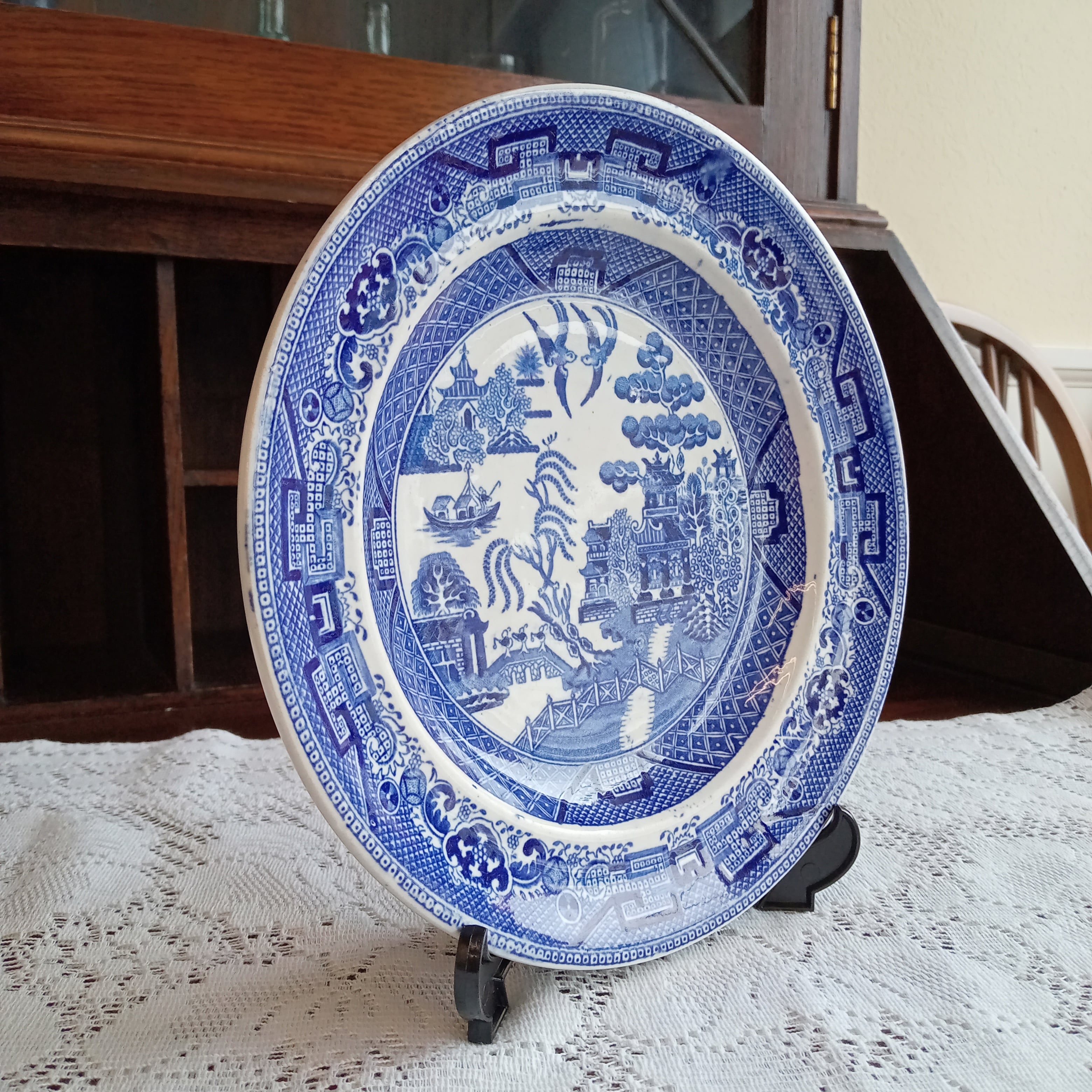 ブルーウィロー プレート ウィローパターン Willow pattern