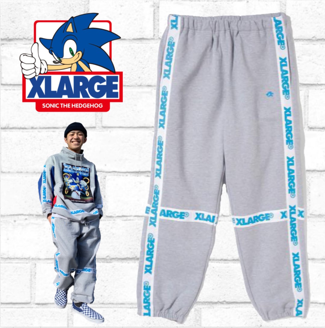 xlarge × sonic the heaghog コラボ　スウェットパンツ