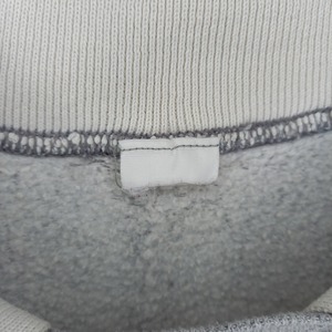 ポロスウェット　トレーナー　ボーダー　グレー