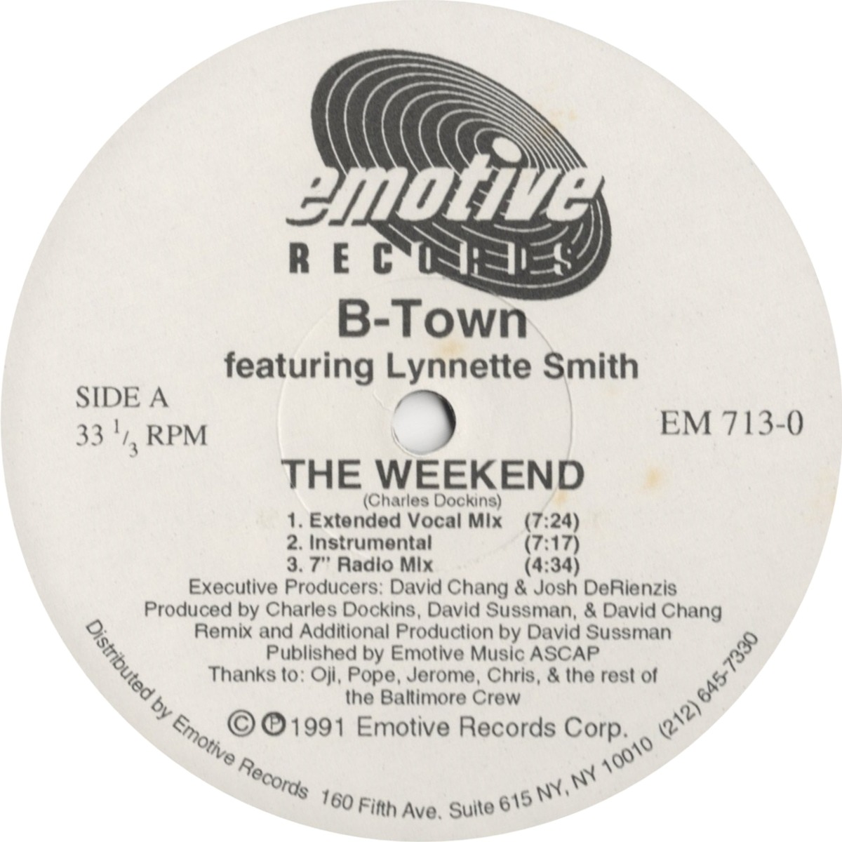 Weekend First Album B-Town Featuring Lynnette Smith – The Weekend | First Floor Records ...