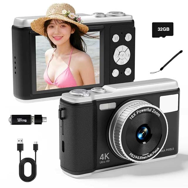 ビデオカメラ 2.7K 5600万画素 YouTubeカメラ 2.8インチ液晶