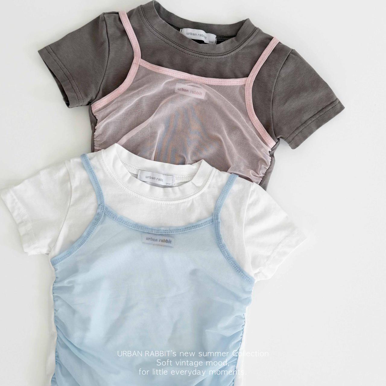 «予約»«ジュニアサイズあり»«Urban rabbit» レイヤードトップス 2colors