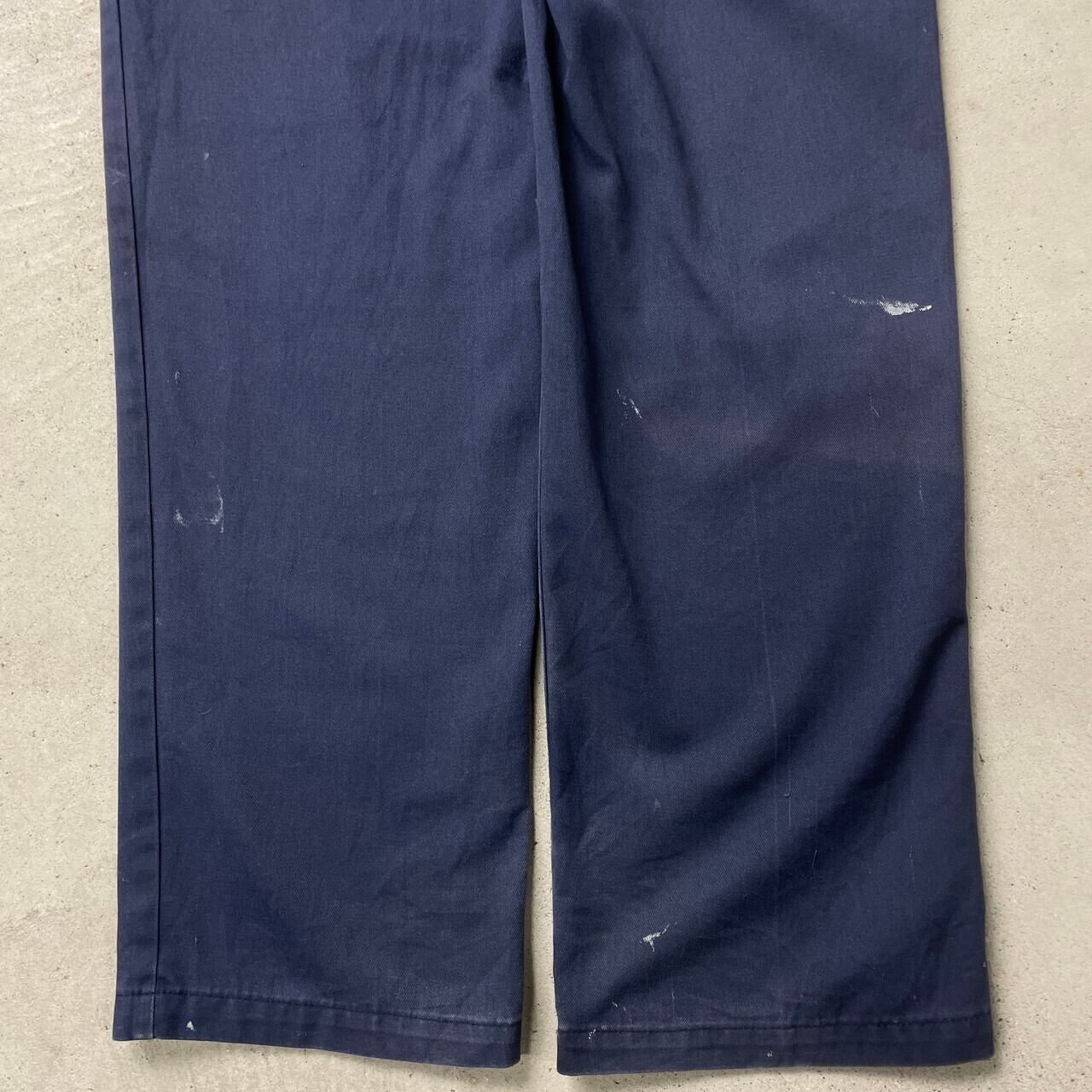 Dickiesディッキーズ　90s 874ワークパンツ　紺 30×29相当古着. 古着 90s USA製 Dickies 874 コットンツイル ワーク チノ パンツ