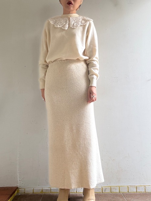 80-90s Vintage Elastic Knit Skirt