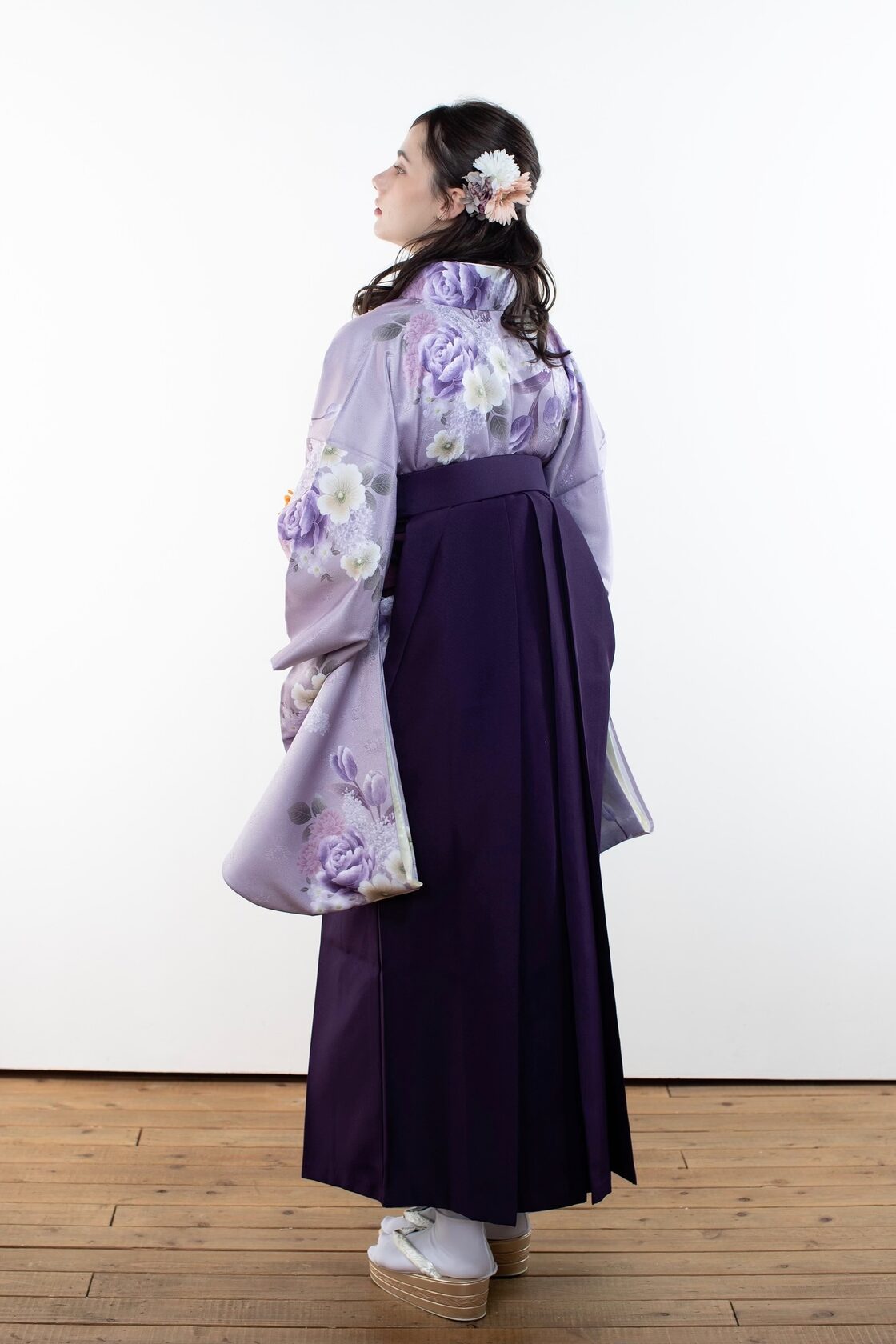 Kimono Sienne 卒業式袴3点セット 紫 袴 二尺袖着物 袴 卒業式 | Pay ID