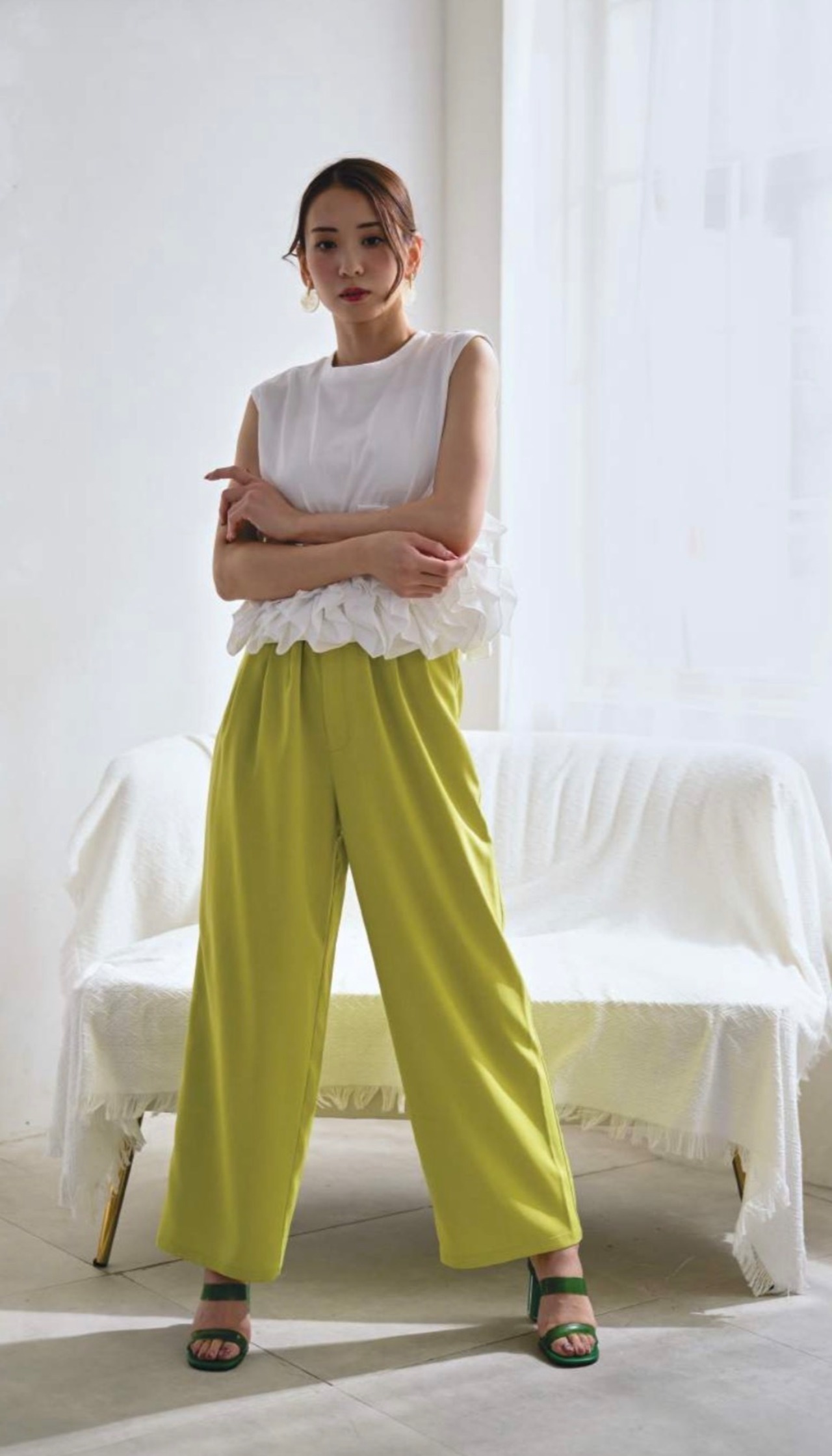 ドスディオサス  dosdiosas カラーワイドパンツ