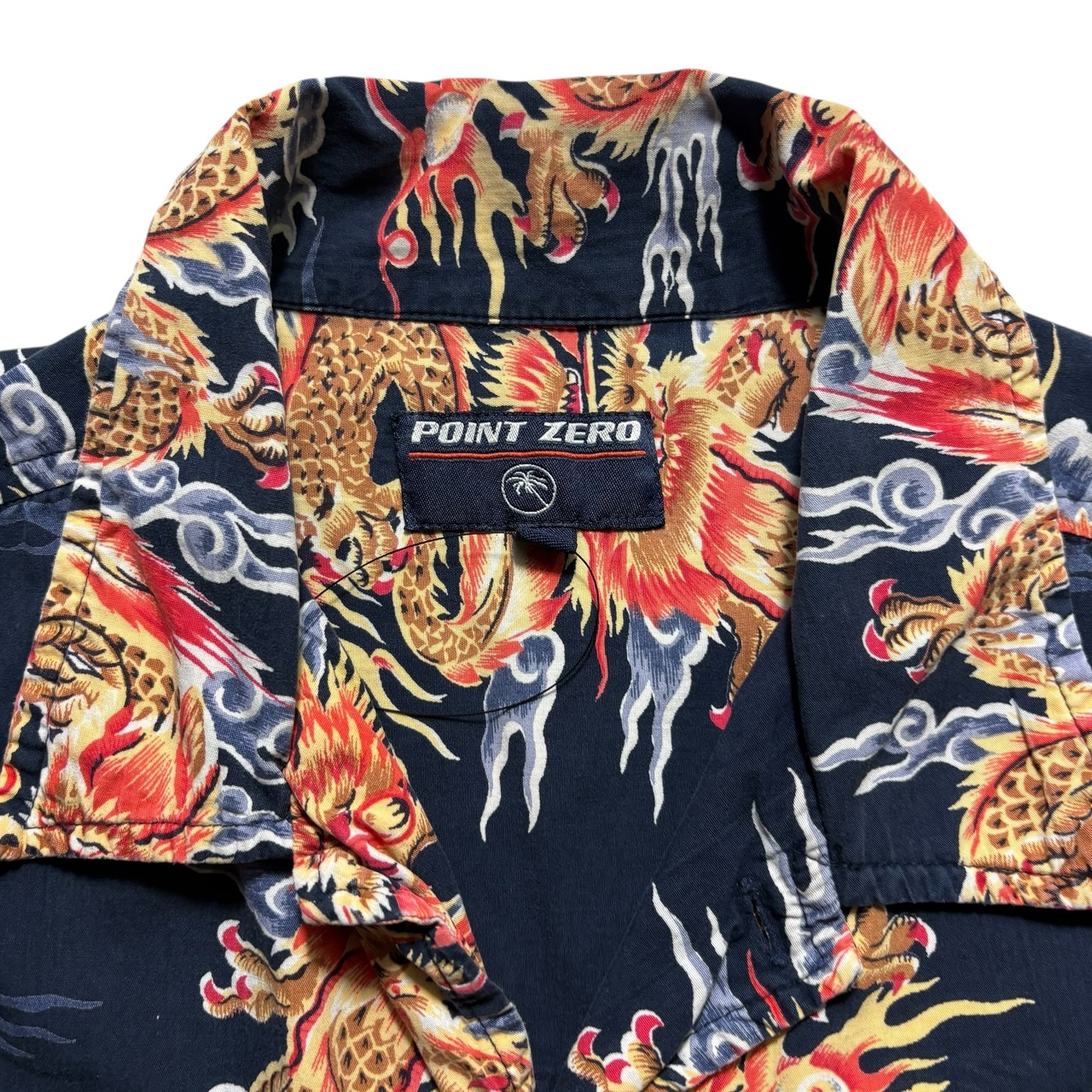 vintage 1990’s “Dragon border” cotton hawaiian shirt