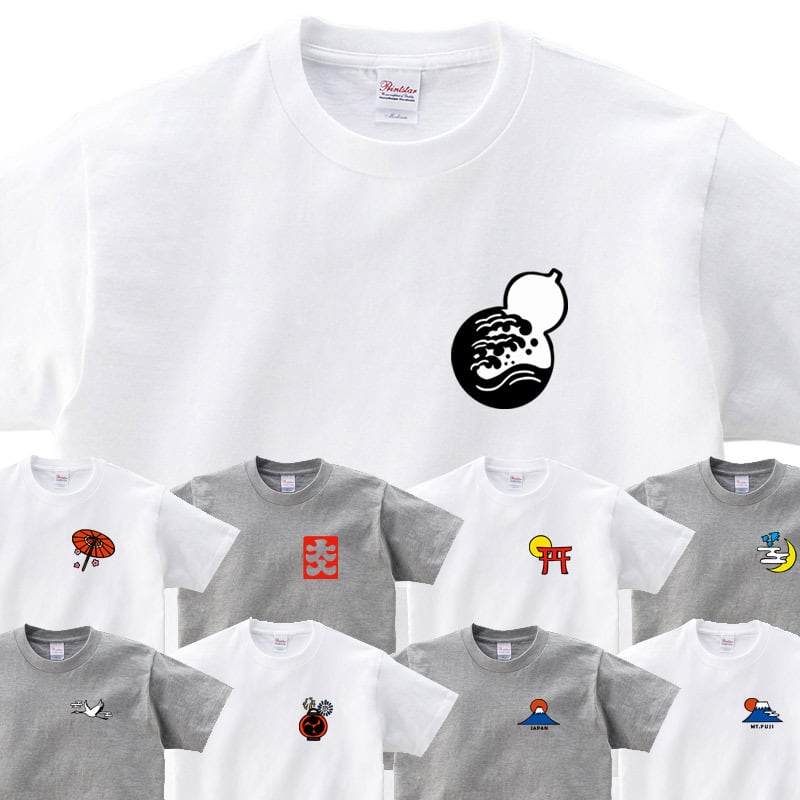 選べるデザイン 和柄Tシャツ cl31 和テイスト イラスト