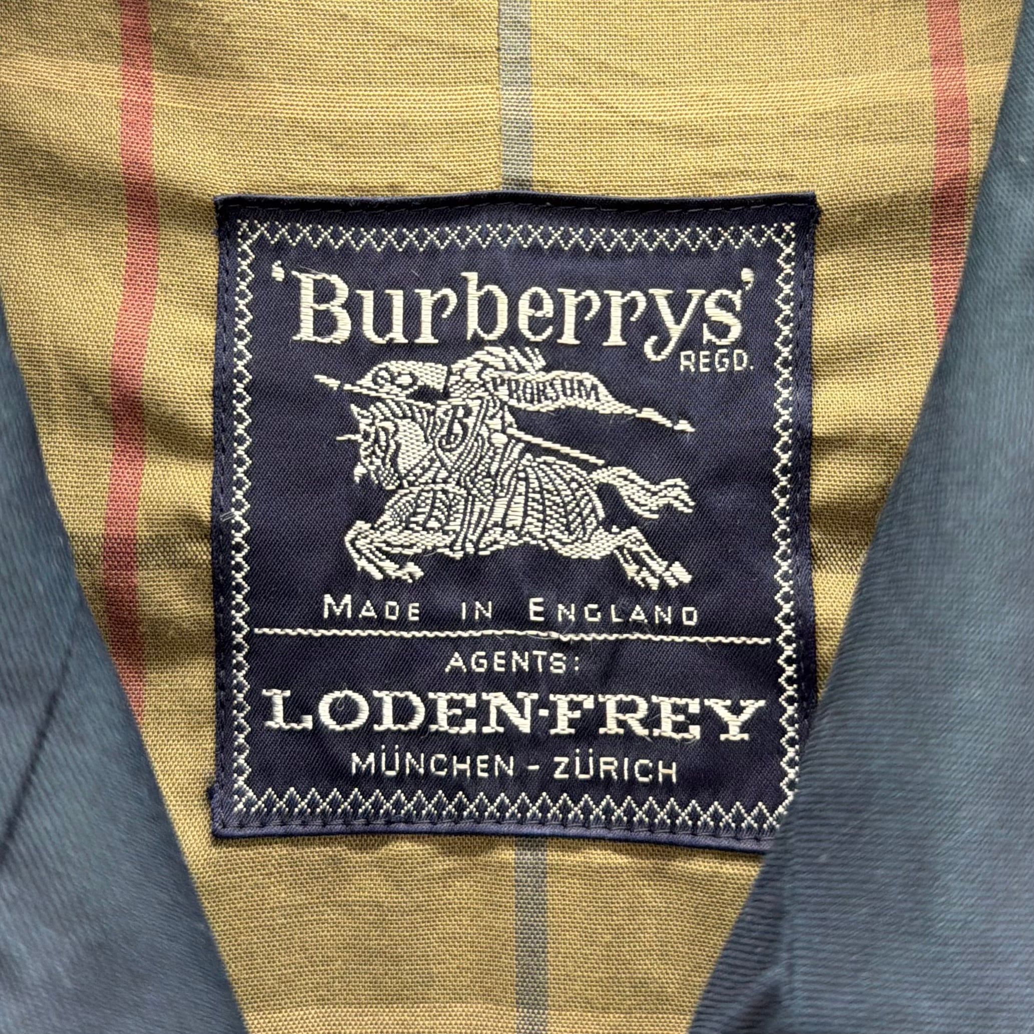Burberrys】一枚袖 バーバリー 別注 ライダーコート ネイビー トレンチ