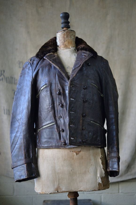 NEW ARRIVAL 1930s German Horsehide Mortorcycle jacket | EXTRA'S