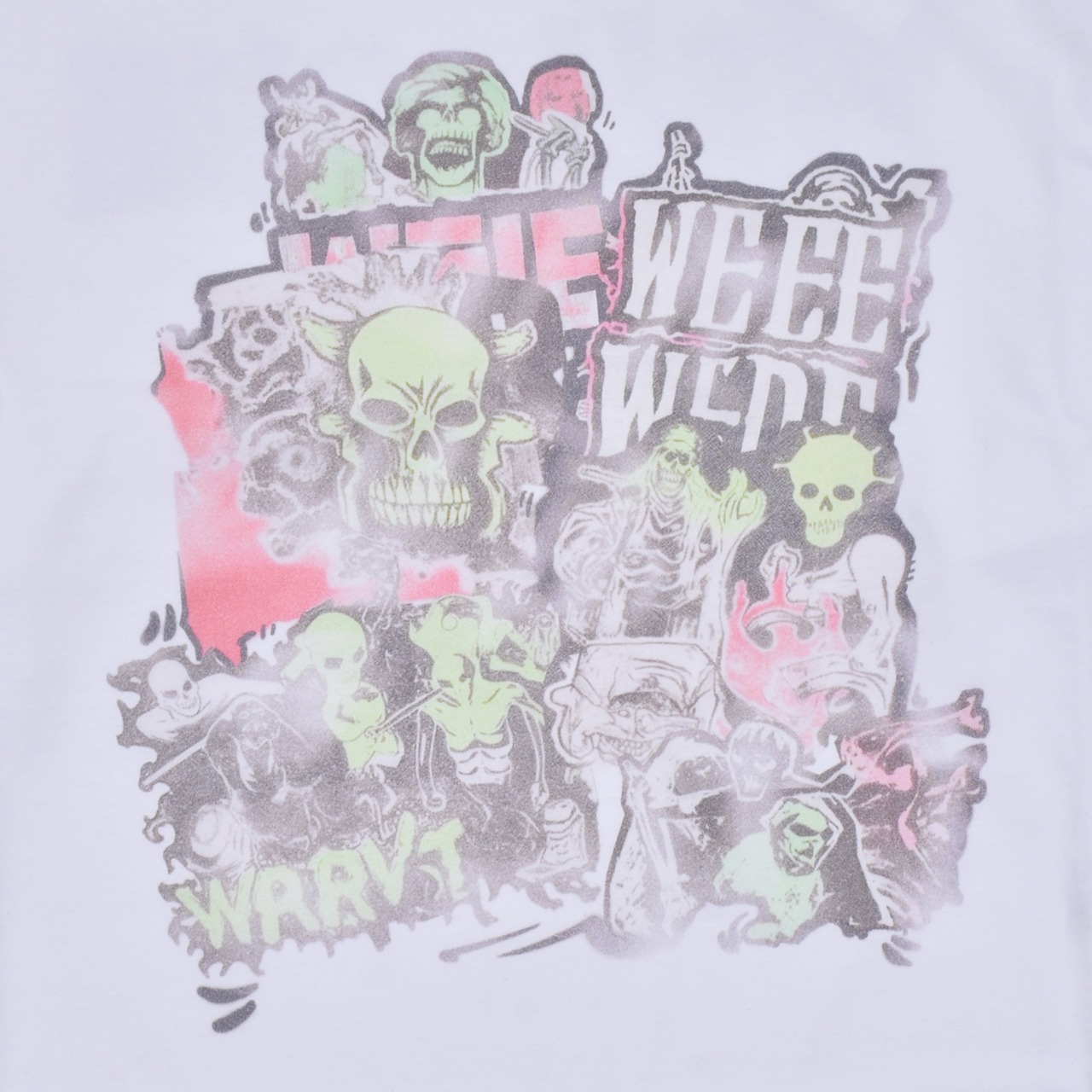 【WE11DONE】WHITE SKULL PRINT LONG-SLEEVED T-SHIRT - 4