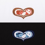 ハートベーマーク刺繍Tシャツ