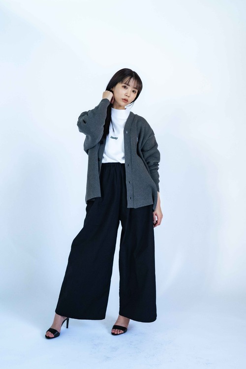 【miiThaaii × minka(ミーターイー × ミンカ)】コットンワイドパンツ《 minka限定 》