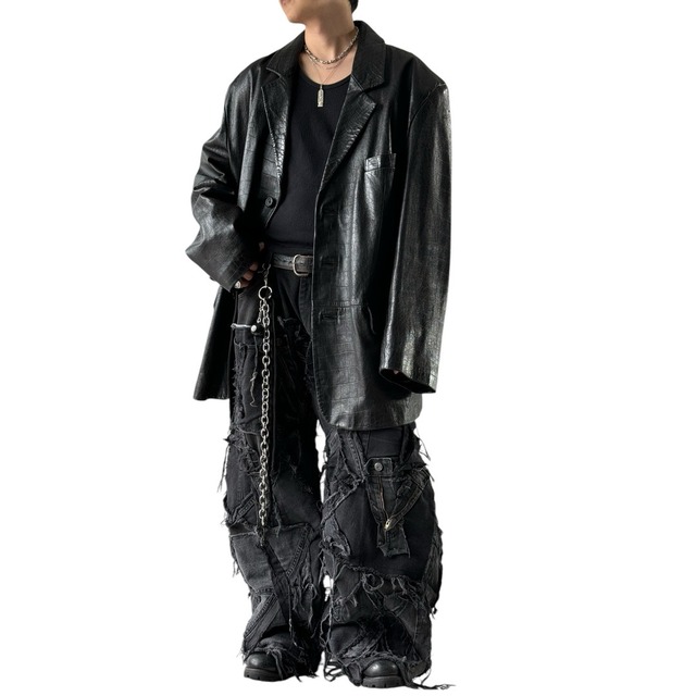 ♾MERONA♾ design over sized leather car coat sizeXL | ELCASION/ELCA