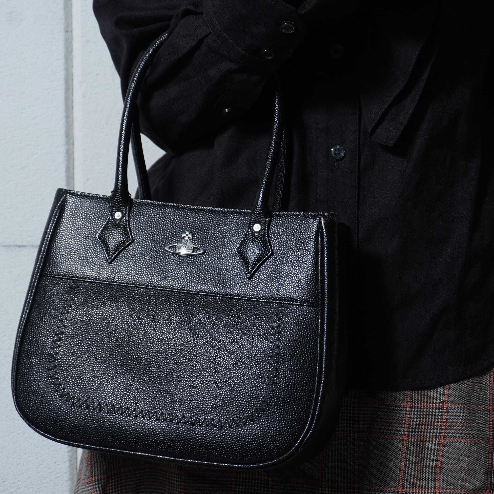 Vivienne Westwood】ヴィヴィアンウエストウッド チェック柄レザー