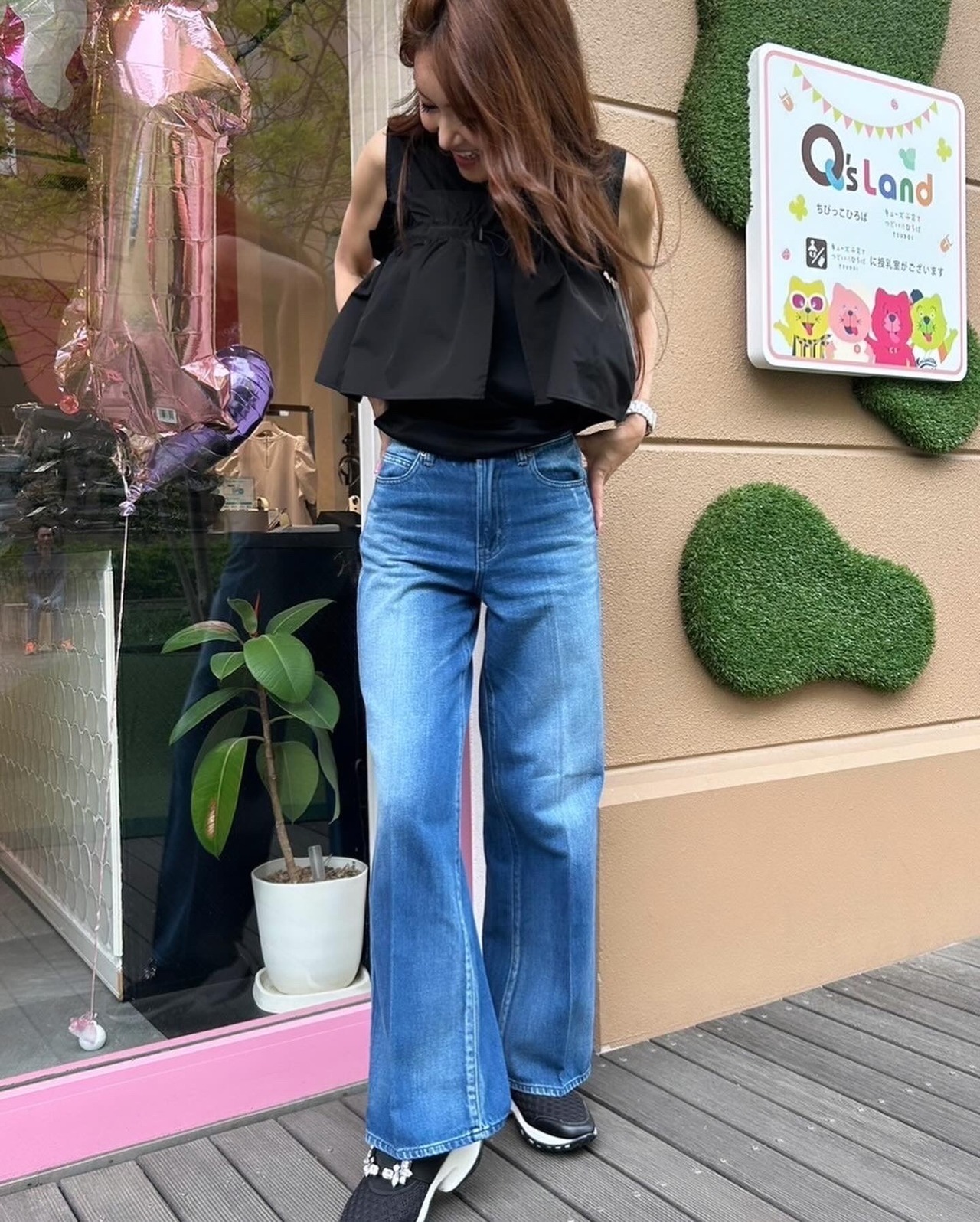 リズレイ　RISLEY risley　ワイドdenim