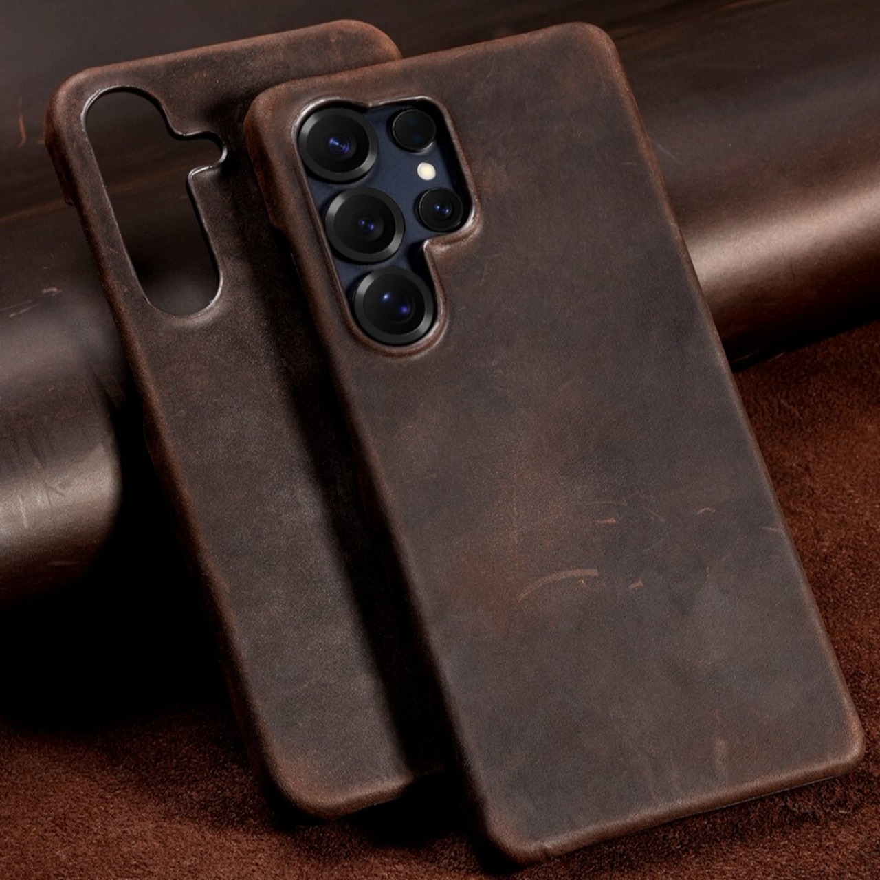 ◆Galaxy S26/S25/S24/Plus/Ultra◆ Crazy Horse Leather Phone Case / クレイジーホース 本革 スマホケース