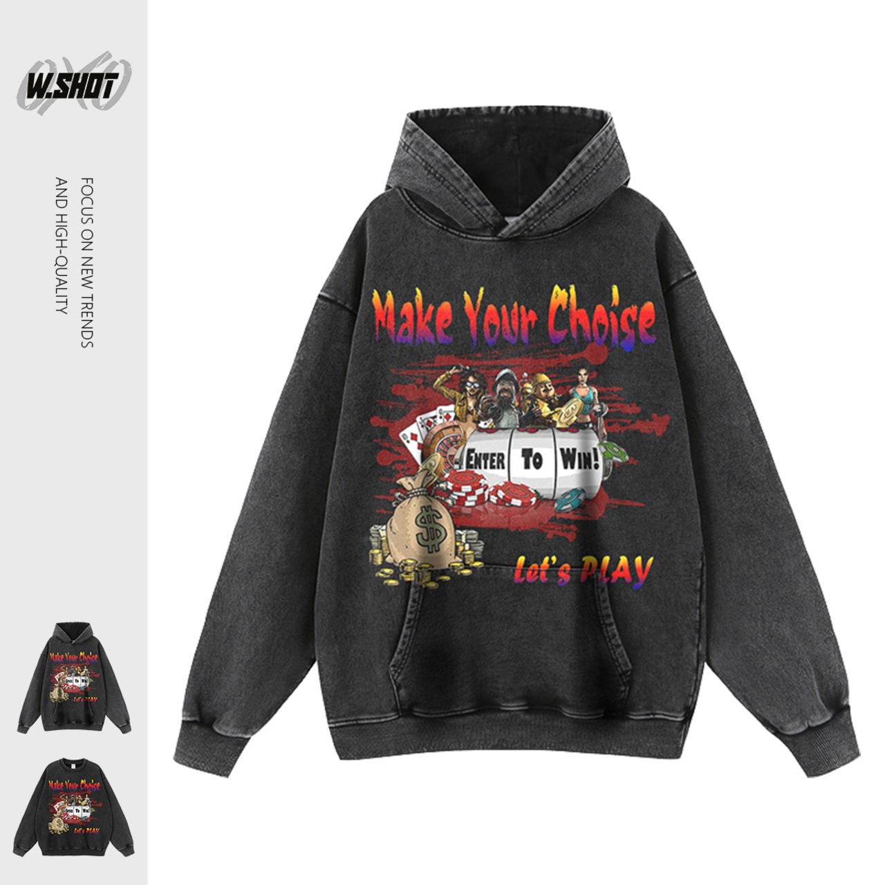 VINTAGE ストリート EnterToWin パーカー/スウェット T733