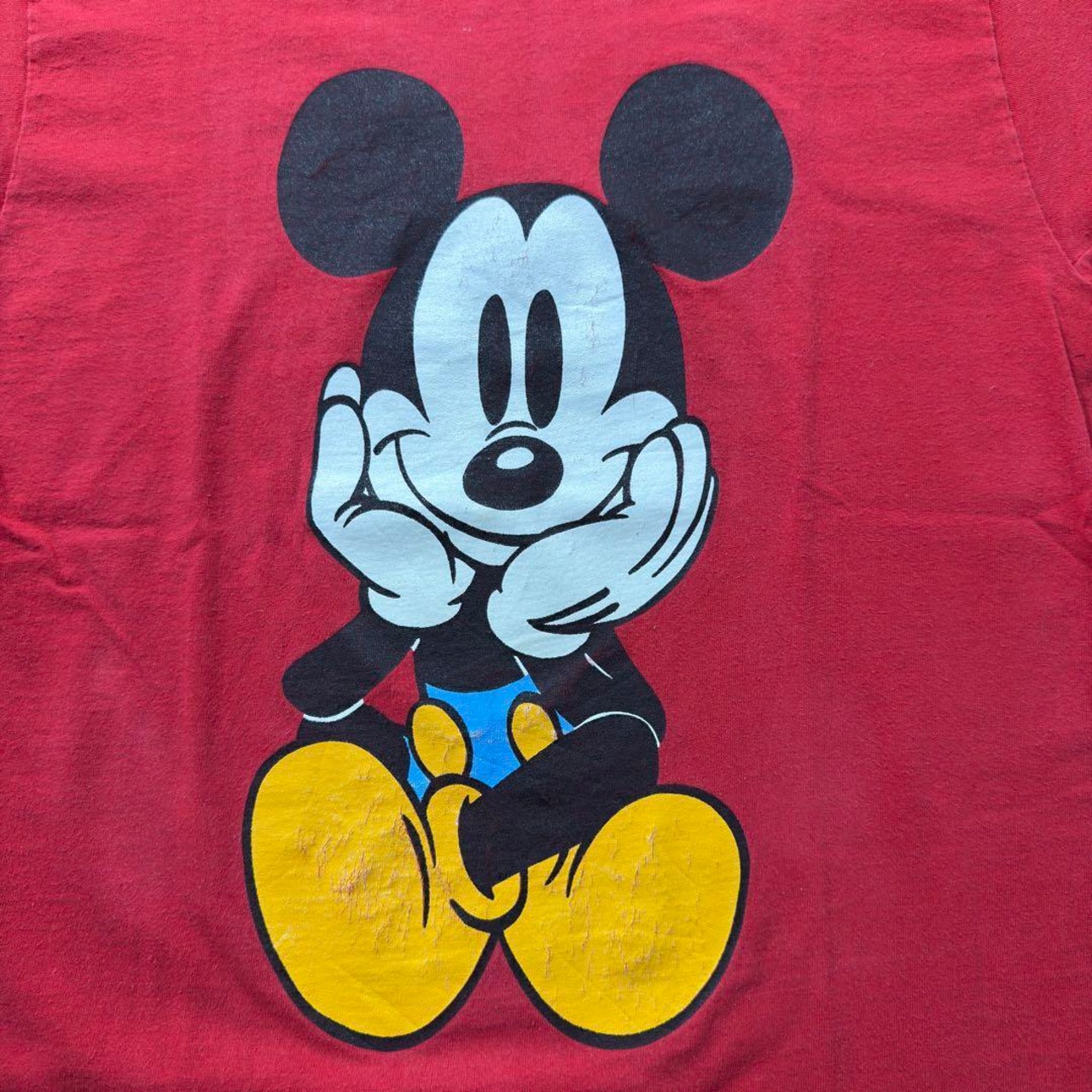 90s Disney Mickey Mouse "青パン" TEE M 古着 - 7