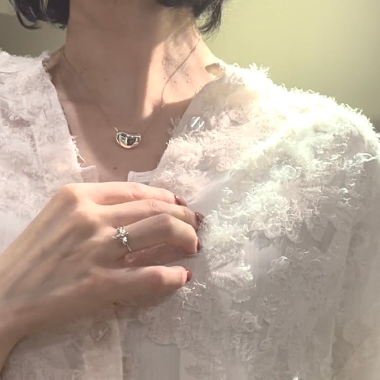 f046 希少　ティファニー　バード　クロス　ピンキー　リング　925 約11号 TIFFANY＆CO】T1995 バードクロス リング／シルバー925／ゆらめく