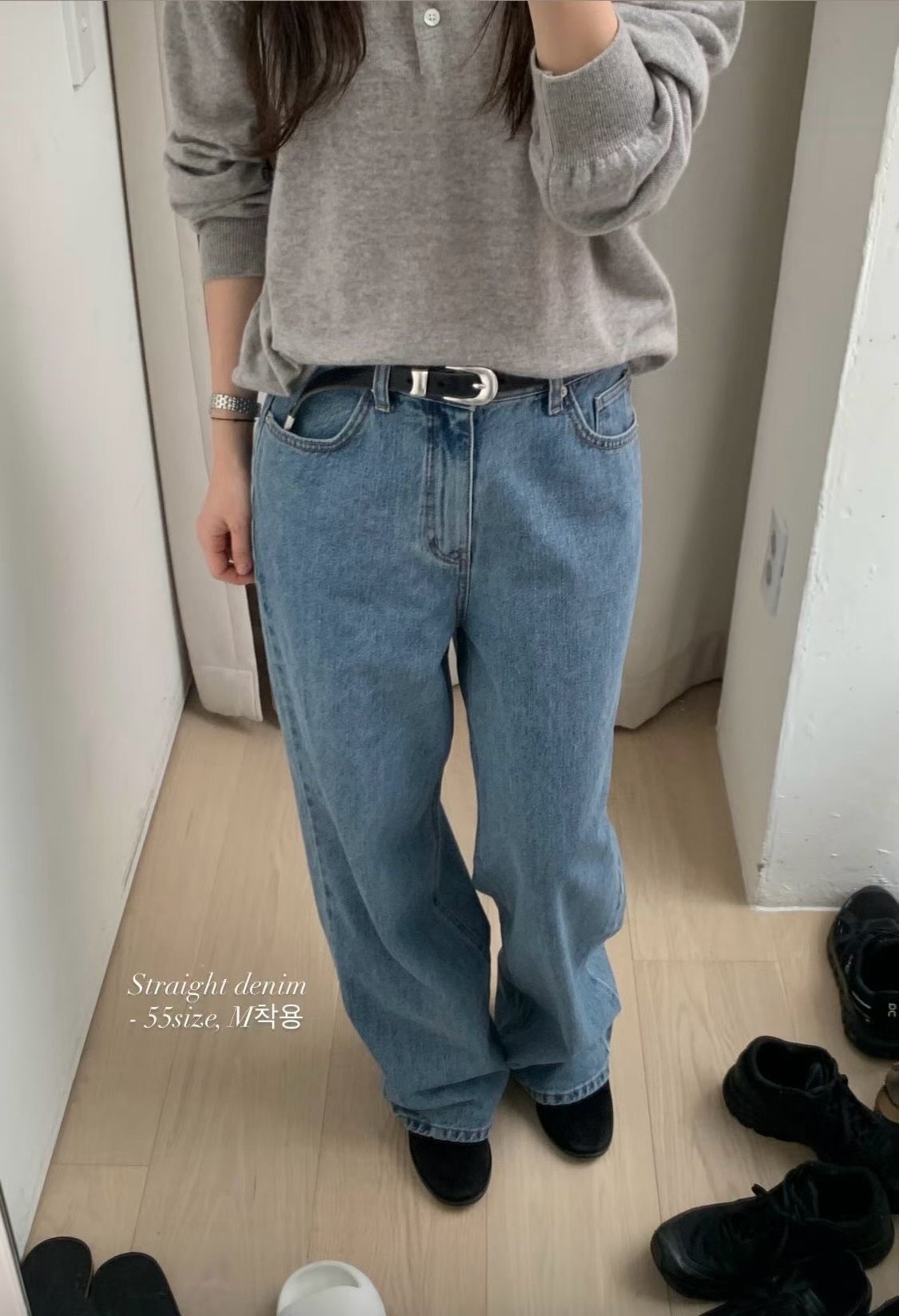(予約) fl lanel / Straight denim 2color