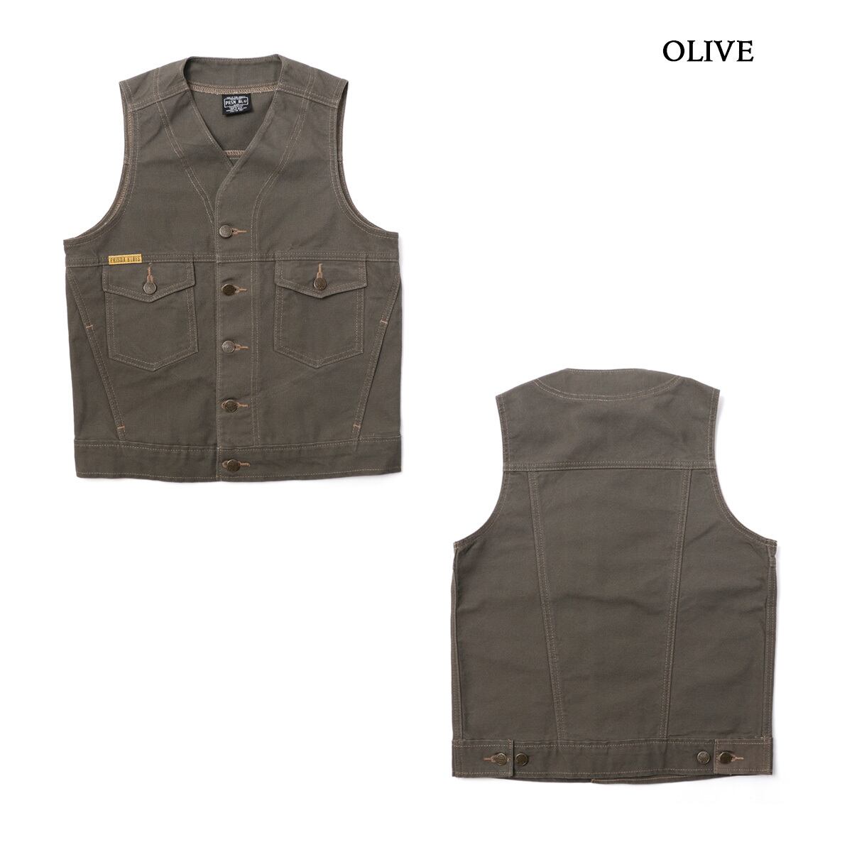 PRISON BLUES プリズンブルース 651 Western Vest デニム ウエスタン