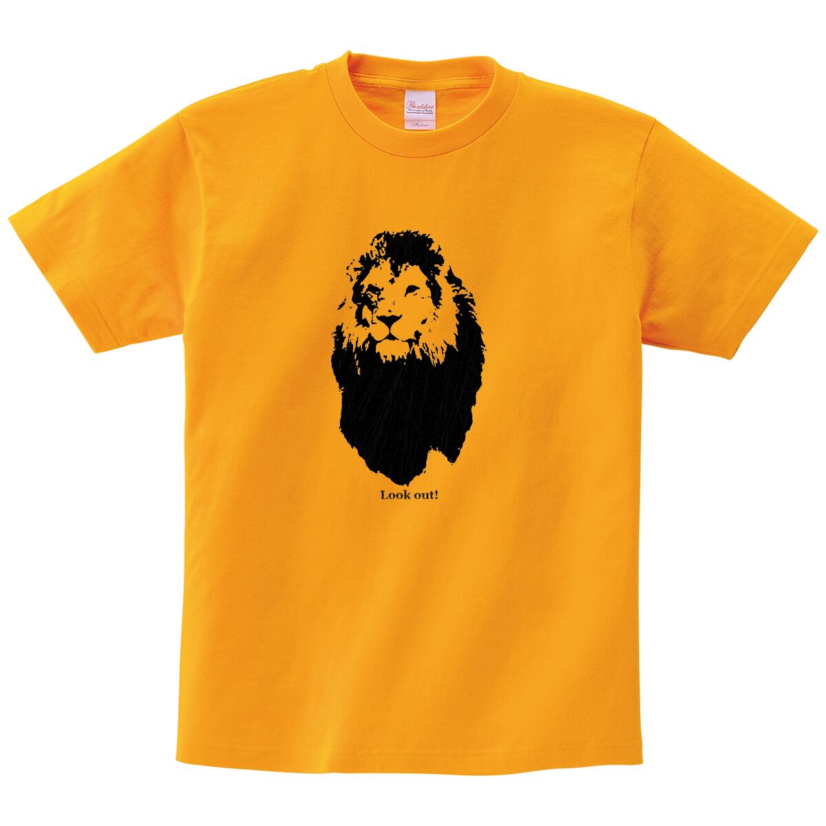 Lion ライオン シルエットTシャツ AM11 アニマル サファリTシャツ 百獣の王ライオン