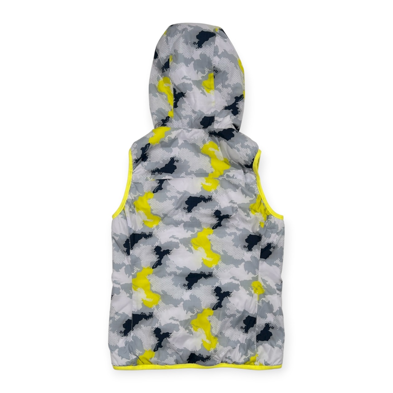 ROSASEN ロサーセン リバーシブル 中綿 ジップベスト フード付き サイズ M /総柄/地図柄 迷彩 カモフラ/ゴルフ