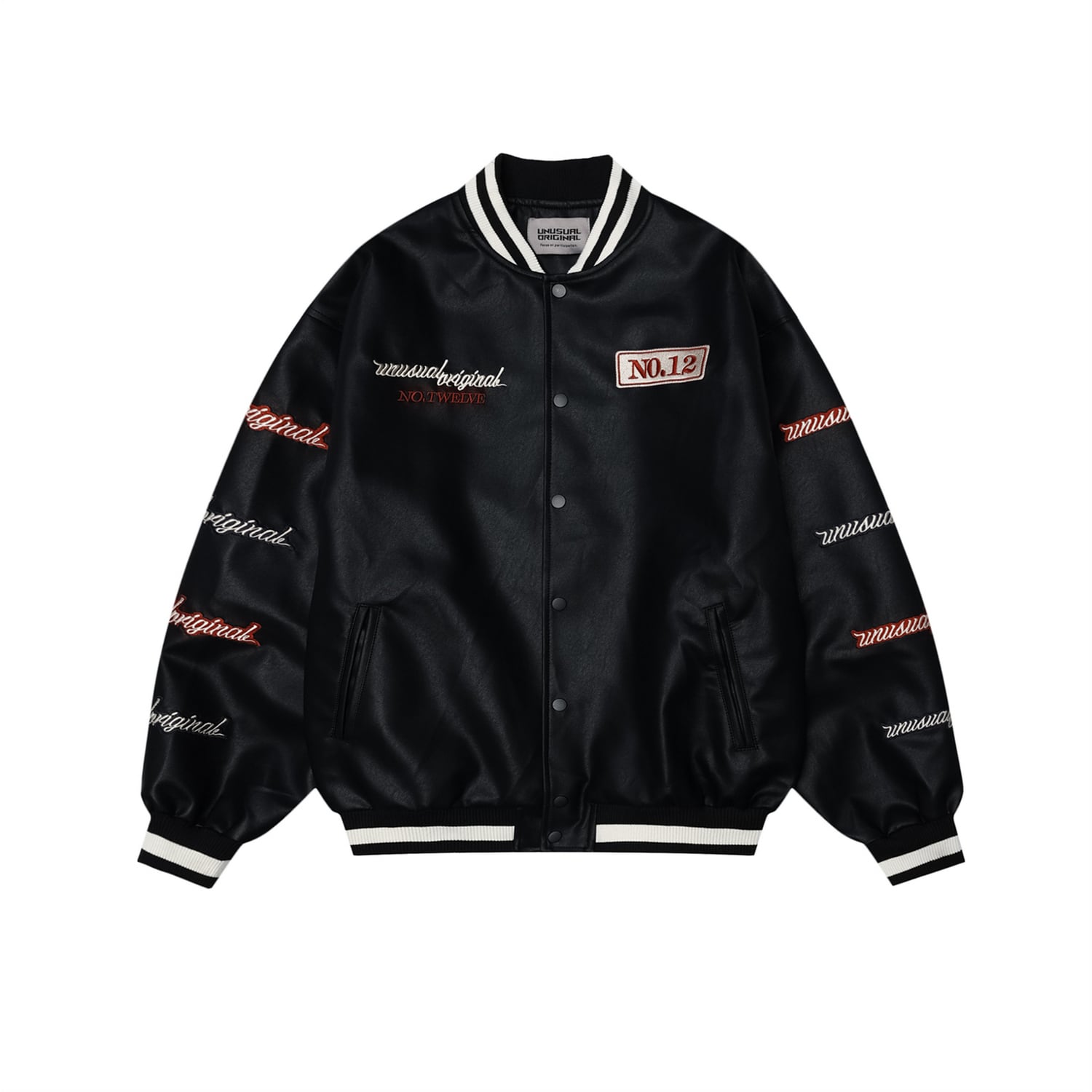 ストリート No.12刺繍E PUレザージャケット T1190 | wshot 