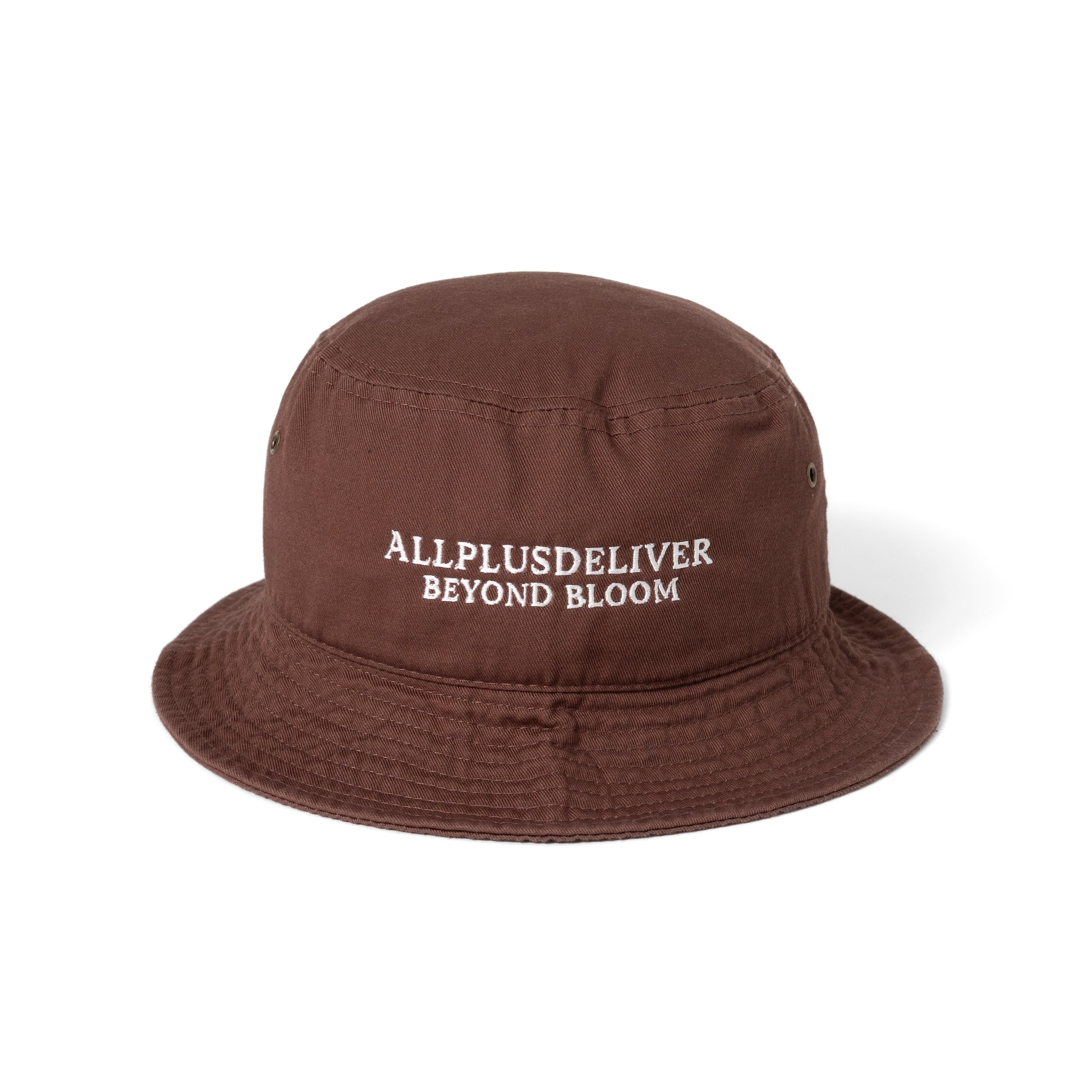 ALPSDR BLOOM LOGO BUCKET HAT / BROWN