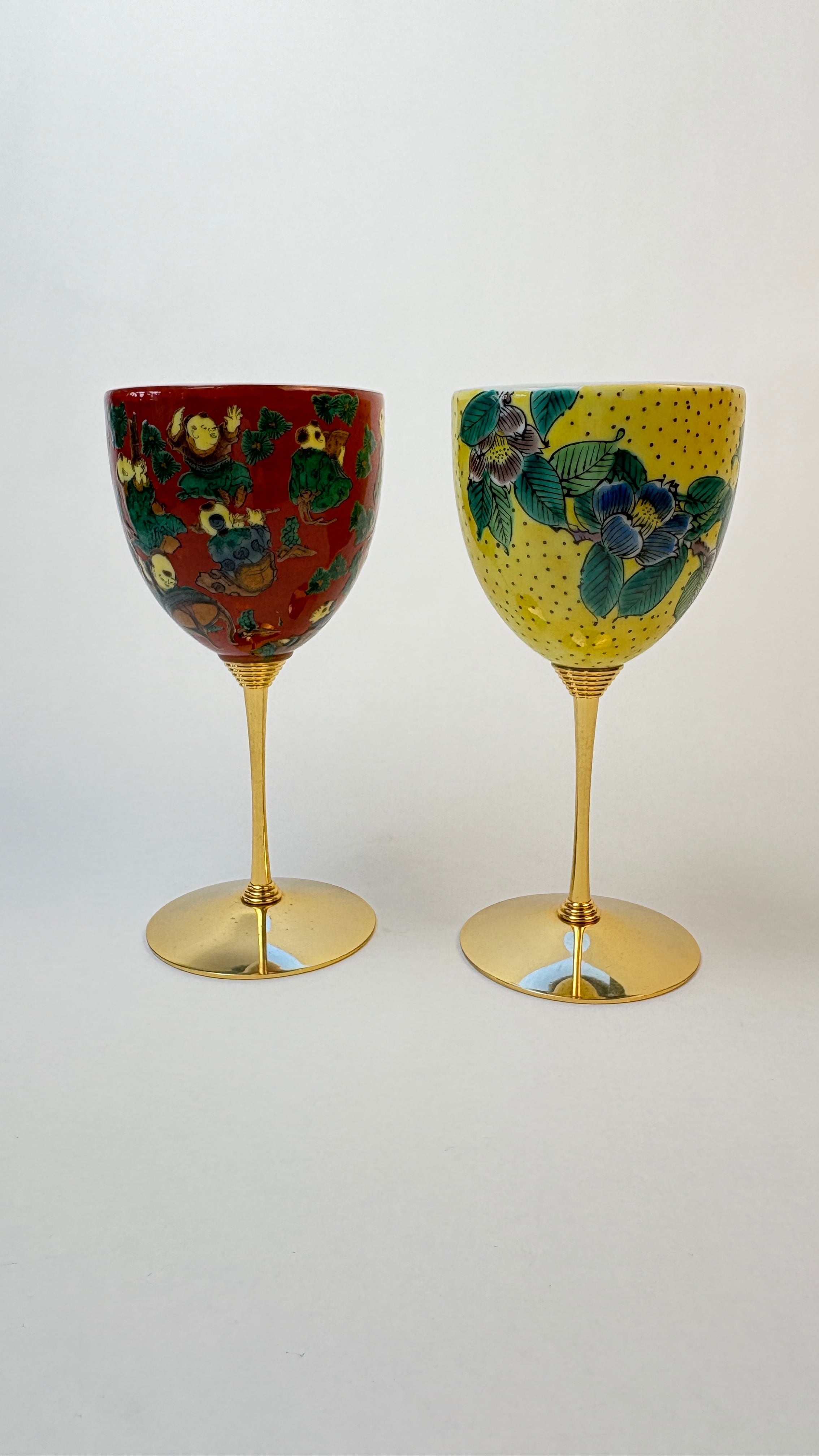 九谷焼】ペアワインカップ・木米 / 吉田屋【ペア】 | 和光カタヤマ