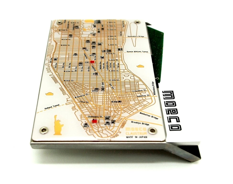 NY回路地図 名刺入れ | PCB ART moeco