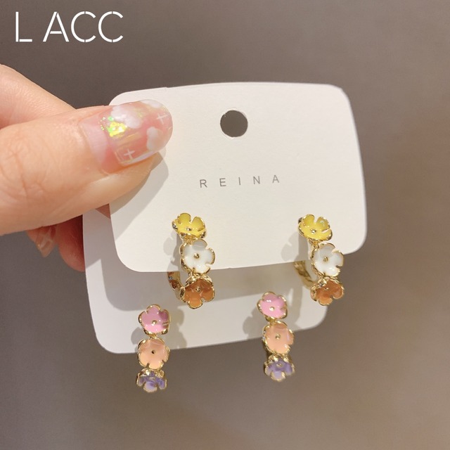 Flowerデザイン イヤリング 指輪 フラワーデザイン LACC67522054299
