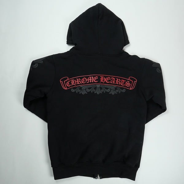 90sヴィンテージ】Chrome Hearts ジップパーカー フローラルロゴ
