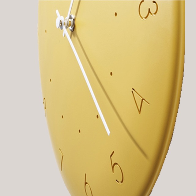 時計 壁掛け時計 おしゃれ モダン シンプル かわいい ウォールクロック クロック 黄色 グレー 丸 円形 北欧 gdp-0004