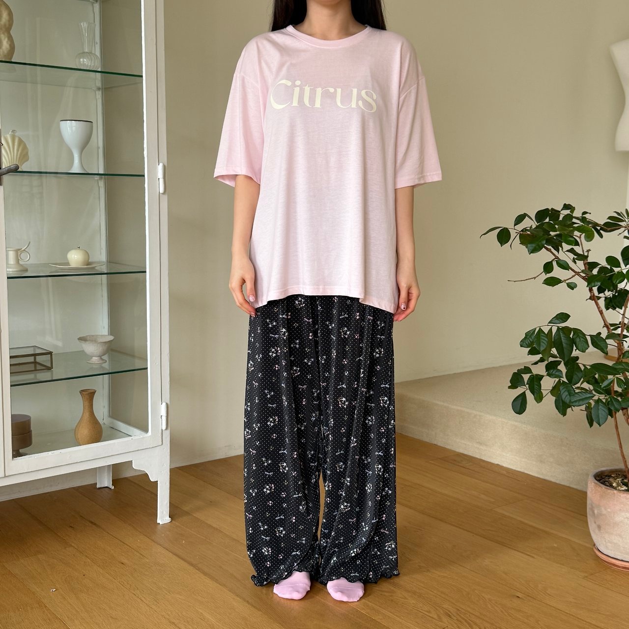[ninibello] ADULT) Citrus Short sleeve T-shirt / [니니벨로] ADULT)시트러스반팔티