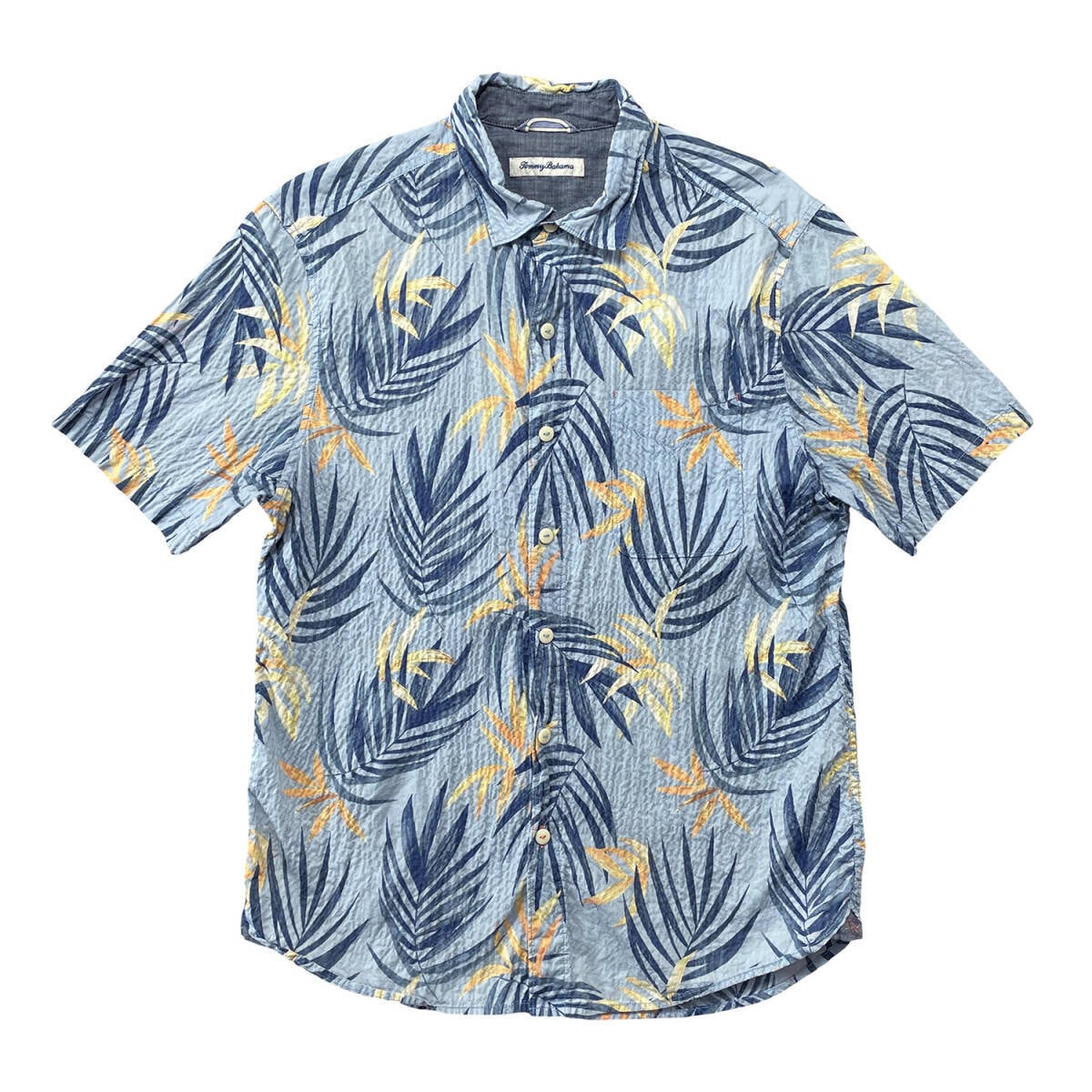 Tommy トミーバハマ アロハシャツ Bahama USA ブルー Bahamaトミー
