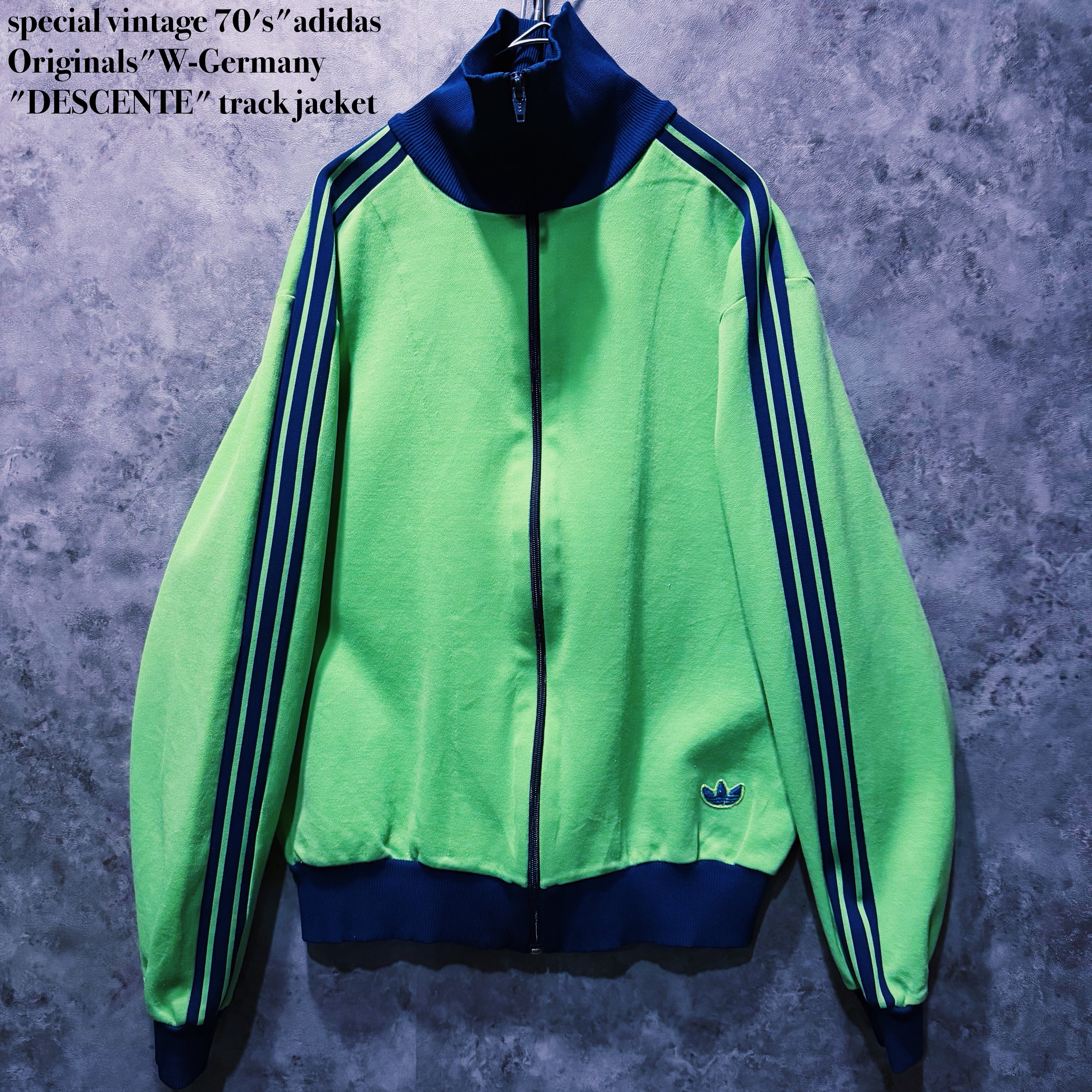【doppio】special vintage 70's"adidas Originals"W-Germany "DESCENTE" track jacket