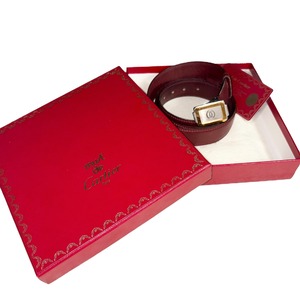 vintage CARTIER leather belt “Santos”