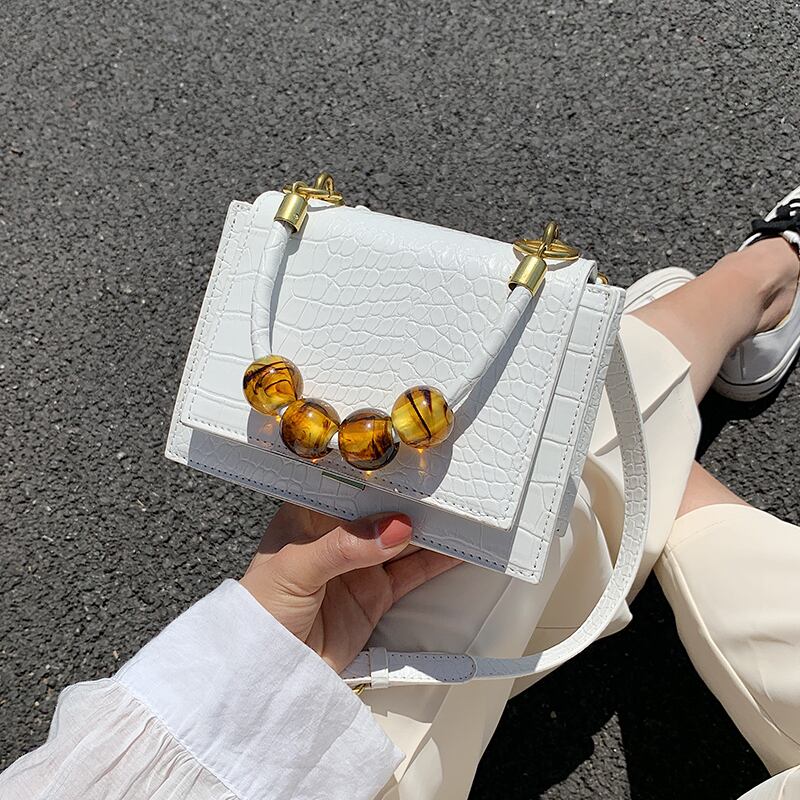 小さなバッグ女性バッグ2020新しいトレンディなワイルドテクスチャワンショルダーメッセンジャーバッグ夏のファッションネット赤小さな正方形バッグ Tiancai_Wing_Bag8149878