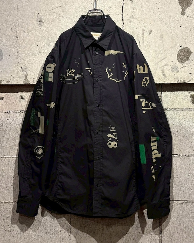 【Caka otto】 “OLD DIESEL”American Motif Design Vintage L/S Shirt