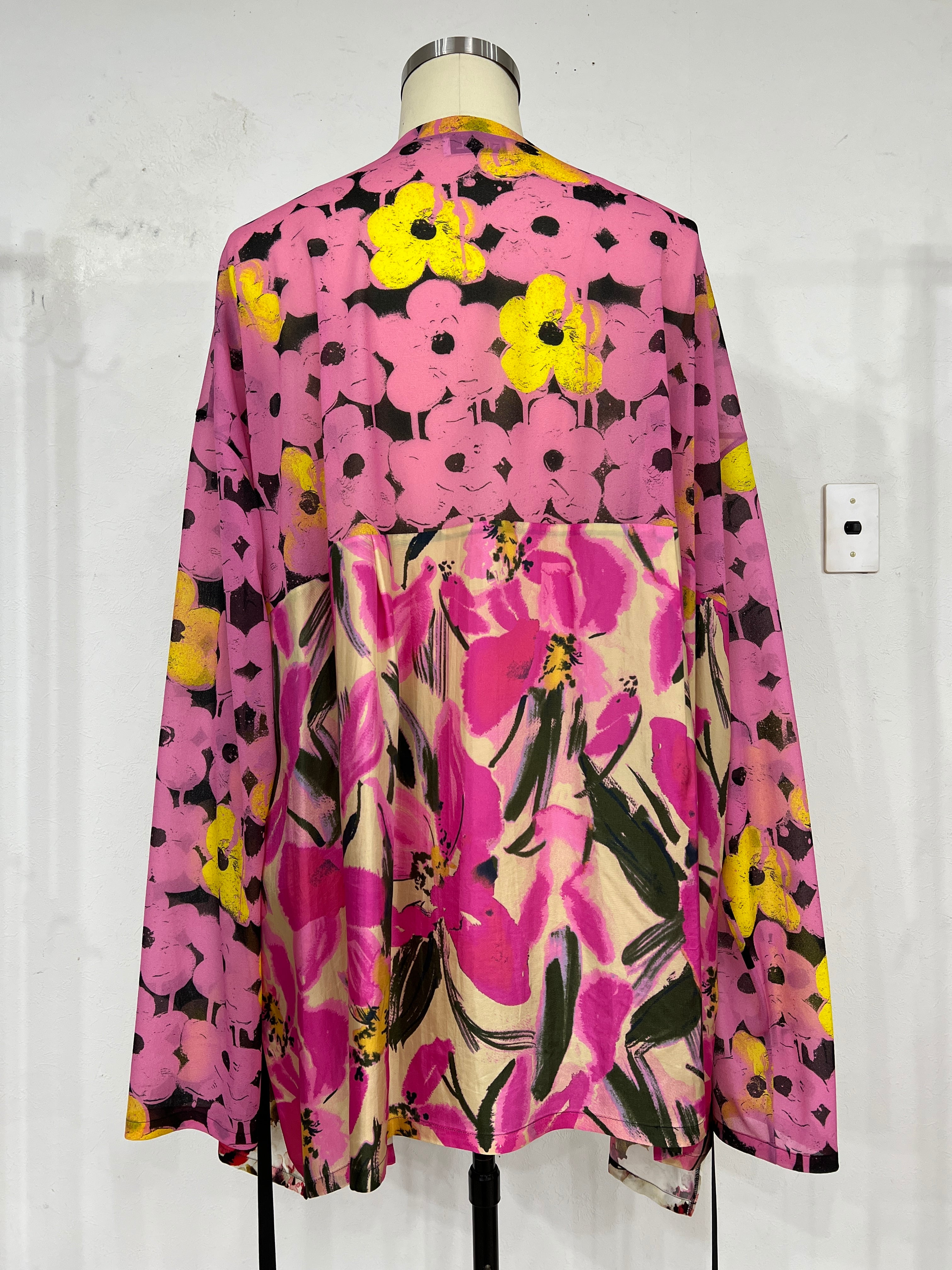 24AW】KIDILL DOCKING SHEER FLOWER DRESS(PINK FLOWER) KL878 | IAAAM