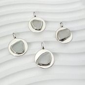 Horizon / Sea Glass Pendant Head Round