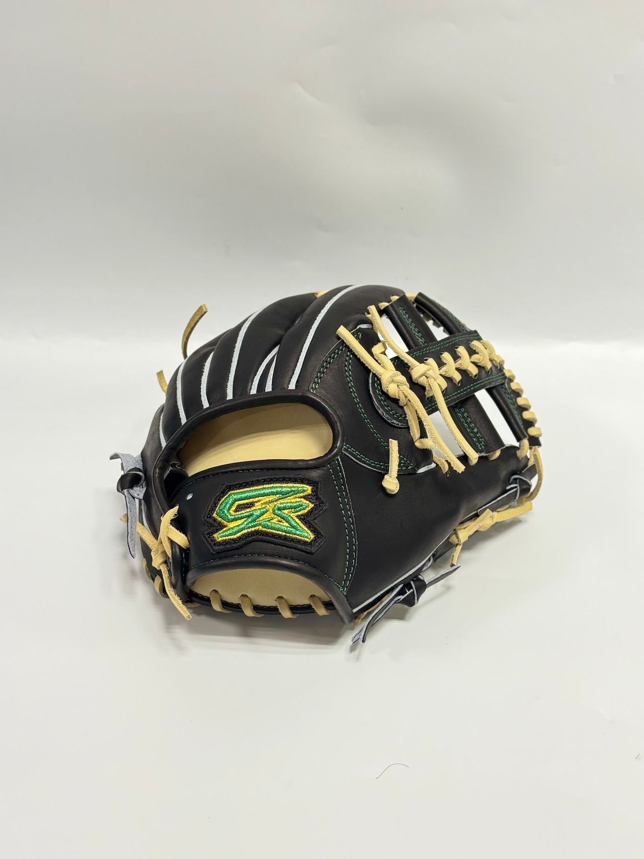 GSーゴリラスポーツ スタンダードモデル 硬式仕様グラブ 右投げ用 当て挟み型 ゴリラブラック×キャラメル GSー11(クロスウェブ)・画像2