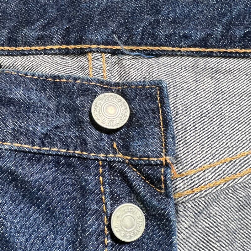 60's~ LEVI'S リーバイス 501 カットオフデニム Big E Sタイプ 濃紺