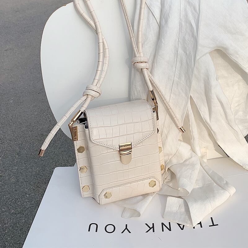 eignレディーススモールバッグ2020サマーニューウェーブシンプルワイルドワンショルダーメッセンジャーバッグinsファッションバケットバッグ Tiancai_Wing_Bag1846642