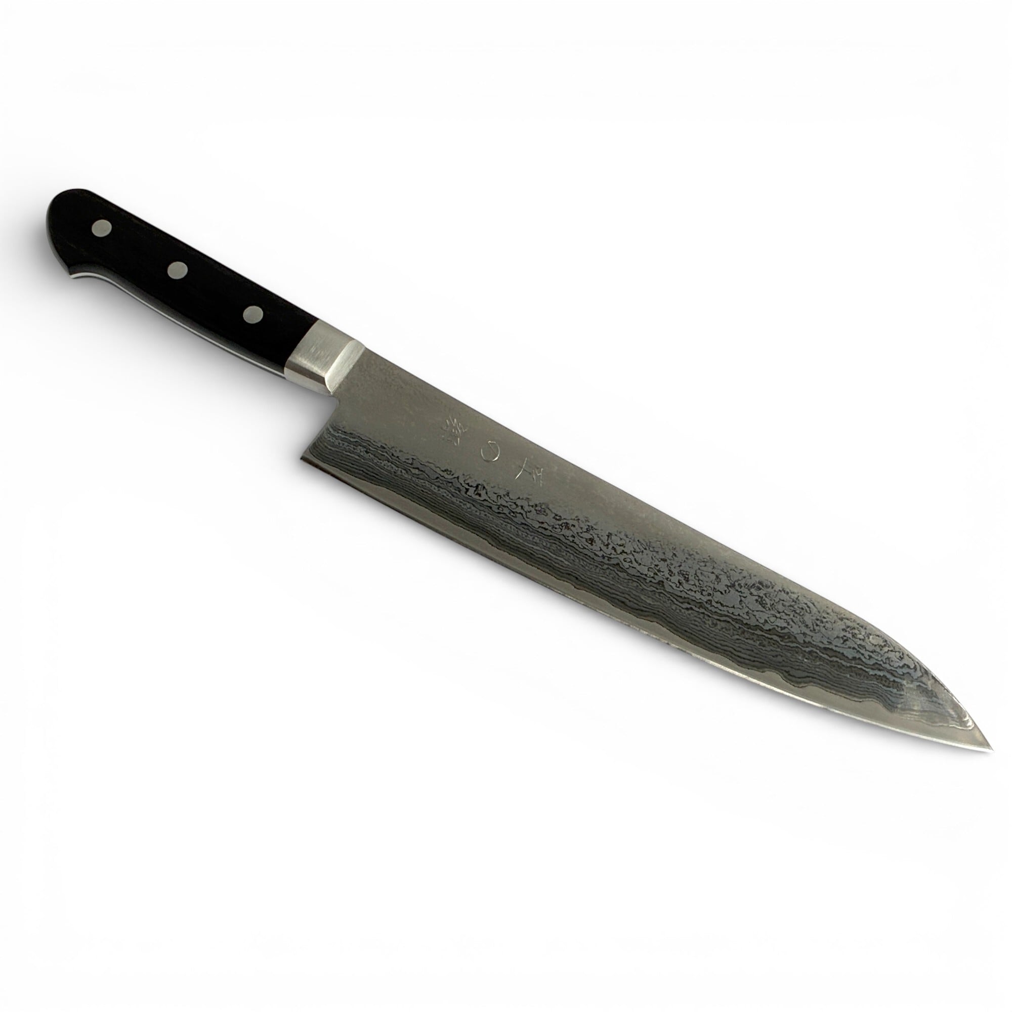切付包丁 210青紙スーパー黒肌梨地 Kiritsuke 210 Aogami-super