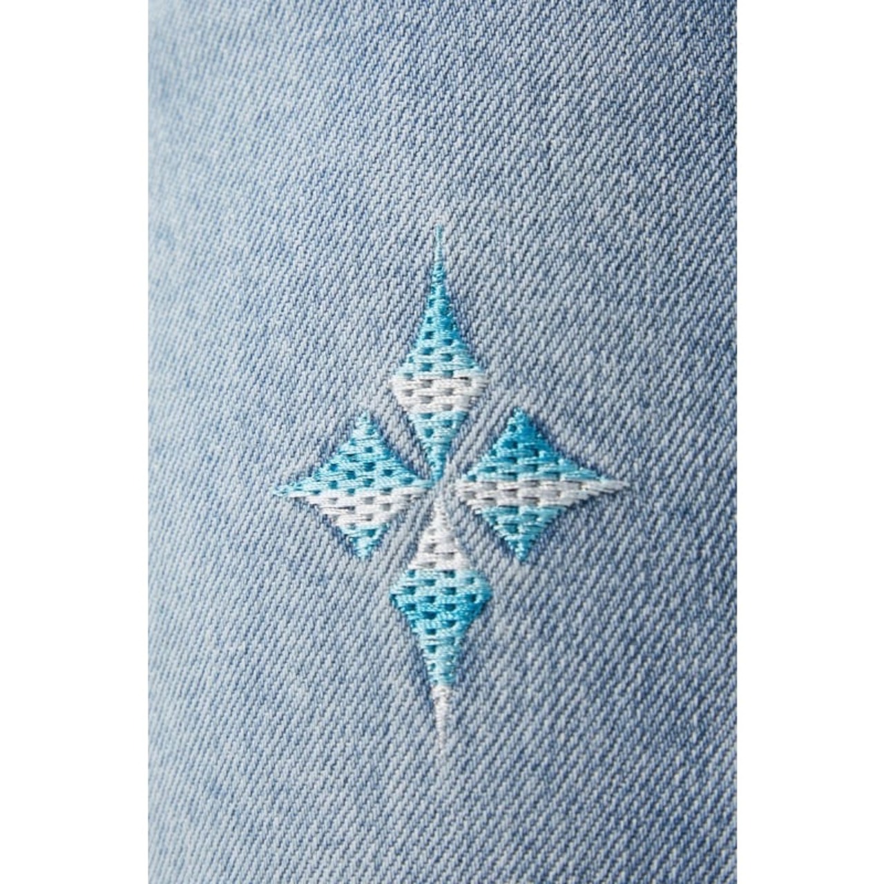 GUAPI / aqua blue starflare denim