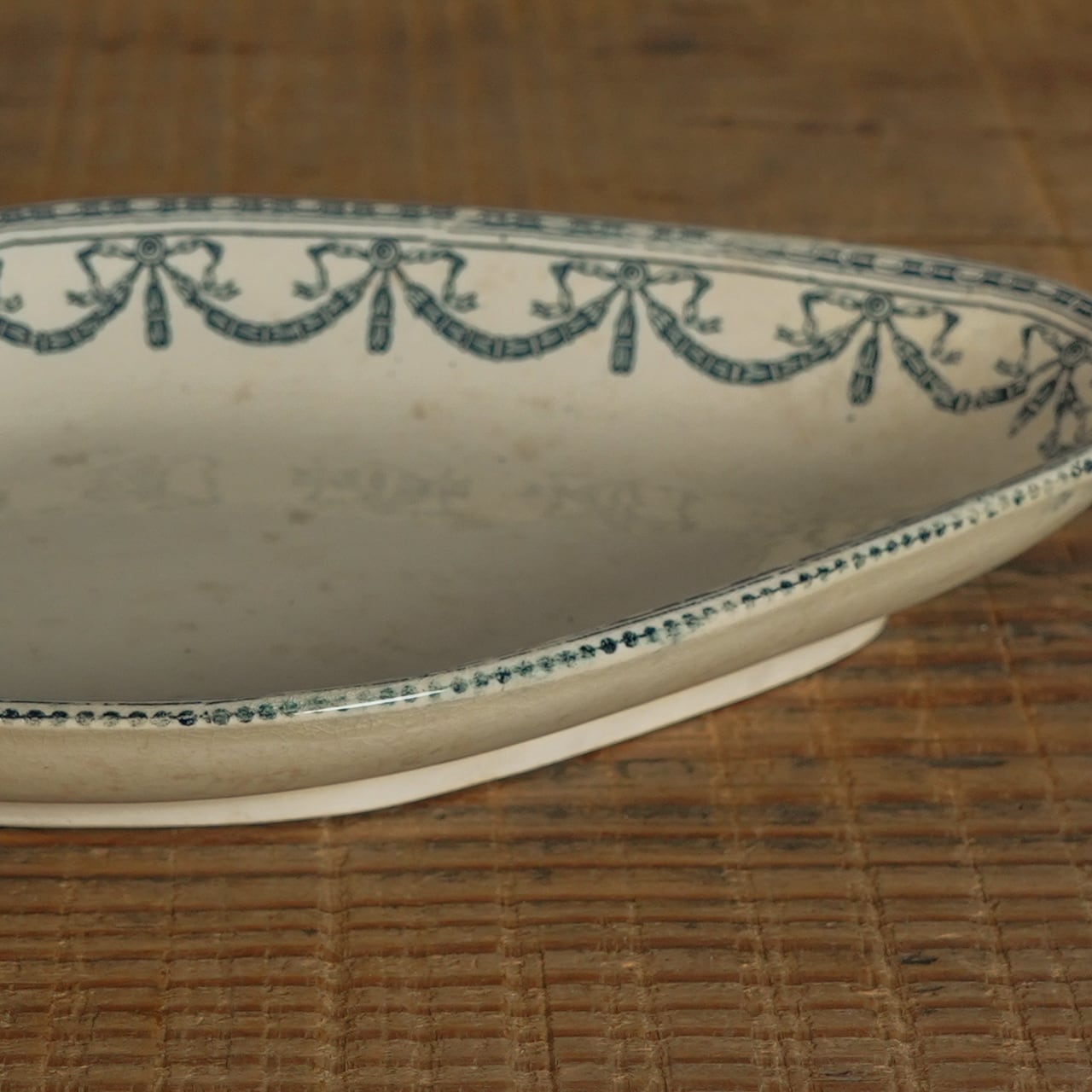 SALINS サラン窯　ラヴィエ　フランス　アンティークプレート　皿　ブロカント