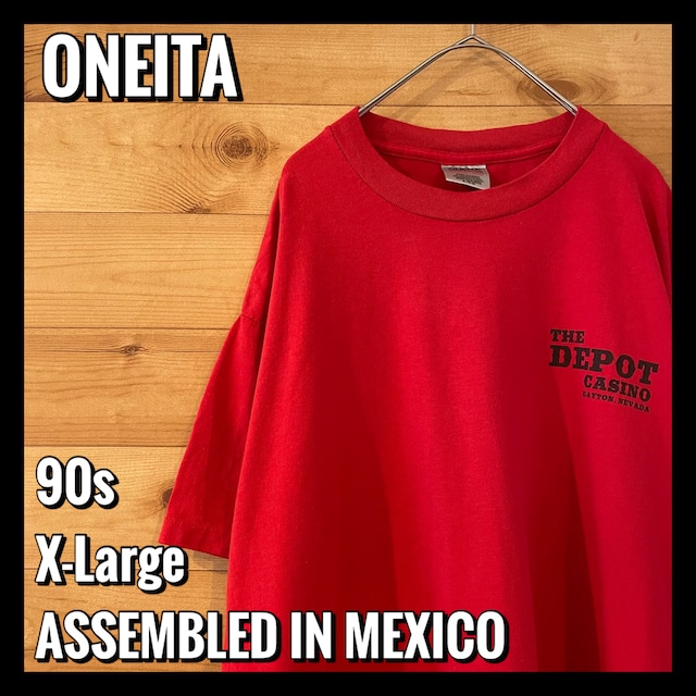 【ONEITA】 90s バックプリント ワンポイント アドバタイジングTシャツ